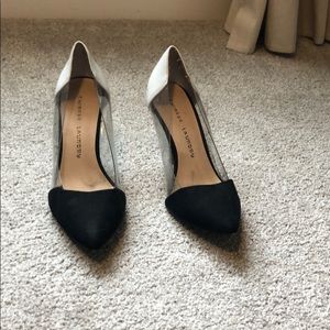 Black/White/Acrylic heel